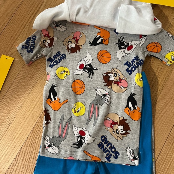 NWT Space Jam Toddler Boy 4 Piece Pajama Set Size: 4T - Picture 3 of 7